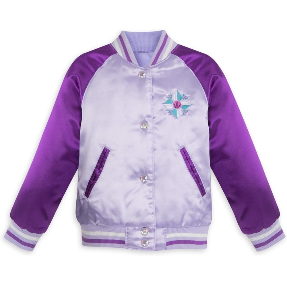 Disney Frozen Varsity Jacket for Girls - Purple